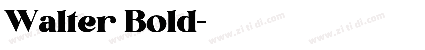 Walter Bold字体转换 Walter Bold字体转换